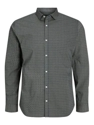 Jack & Jones Langarmhemd JPRBLABLACKPOOL STRETCH SHIRT LS SS24 Dunkelgrau/Grau/Schwarz/Grün/Braun/Dunkelgrün
