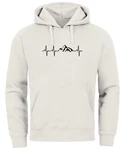 Neverless Hoodie Herren Print Wandern Berge Herzschlag Khaki/Grau/Creme/Beige/Hellgrau/Weiß Neverless Hoodie Herren Print Wandern Berge Herzschlag Khaki/Grau/Creme/Beige/Hellgrau/Weiß