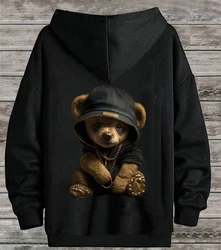 RMK Hoodie Herren Pullover Gangster Teddy Braun/Schwarz