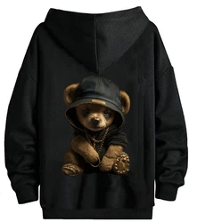 RMK Hoodie Herren Pullover Gangster Teddy Braun/Schwarz
