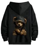 RMK Hoodie Herren Pullover Gangster Teddy Braun/Schwarz