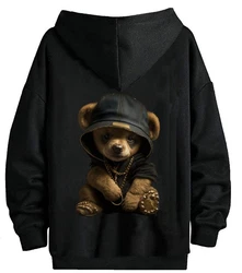 RMK Hoodie Herren Pullover Gangster Teddy Braun/Schwarz