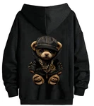 RMK Hoodie Herren Pullover Gangster Teddy Braun/Schwarz