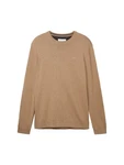 TOM TAILOR Strickpullover Basic mit Logo Stickerei 