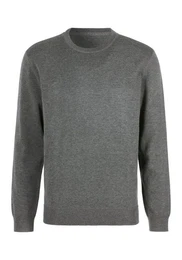 Strickpullover Regular Fit, Langarm, Pullover aus Feinstrick, Baumwollmischung