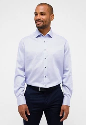 Eterna Businesshemd Modern Fit Fliederfarben/Lila/Hellblau