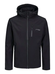 Jack & Jones Softshelljacke JJTYSON SOFTSHELL JACKET Schwarz/Lila/Dunkelblau/Dunkelgrau/Grau