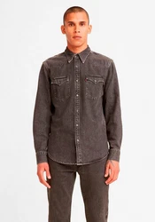 LEVI'S Hemd Barstow Western Standard black denim