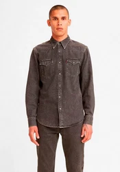 LEVI'S Hemd Barstow Western Standard black denim