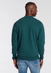 DELMAO Sweatshirt Rundhals Dunkelgrün/Grün