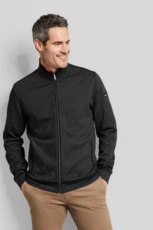 bugatti Sweatjacke mit Eingrifftaschen bugatti Sweatjacke mit Eingrifftaschen