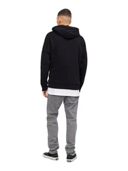 Jack & Jones Kapuzenpullover JJEJEFF CORP LOGO Schwarz/Dunkelgrau/Dunkelblau/Hellgrau/Grau