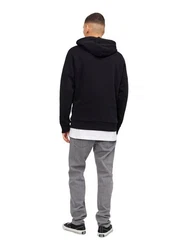 Jack & Jones Kapuzenpullover JJEJEFF CORP LOGO Schwarz/Dunkelgrau/Dunkelblau/Hellgrau/Grau