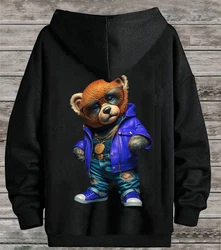 RMK Hoodie Herren Pullover Gangster Teddy Braun