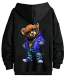 RMK Hoodie Herren Pullover Gangster Teddy Braun