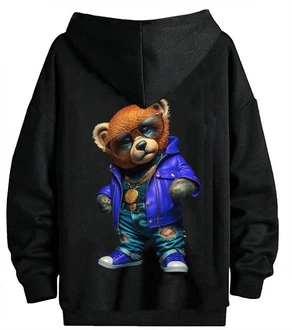 RMK Hoodie Herren Pullover Gangster Teddy Braun