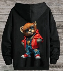 RMK Hoodie Herren Pullover Gangster Teddy Braun