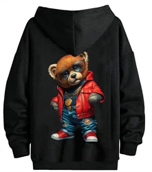 RMK Hoodie Herren Pullover Gangster Teddy Braun