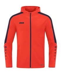 Jako Kapuzensweatshirt Kapuzenjacke Power Rot/Orange