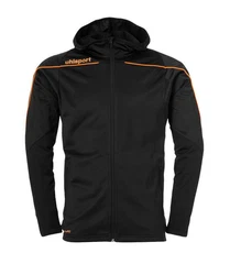 uhlsport Sweatjacke Stream 22 Kapuzenjacke Orange/Schwarz