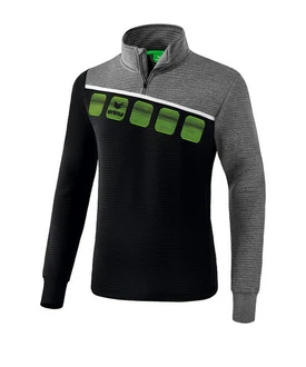 Erima Sweatshirt 5-C Trainingstop Schwarz/Grün/Rot/Gelb/Dunkelgrün/Dunkelblau