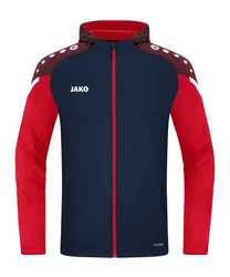 Jako Sweatjacke Performance Kapuzenjacke Rot/Dunkelblau
