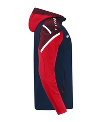 Jako Sweatjacke Performance Kapuzenjacke Rot/Dunkelblau