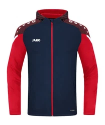 Jako Sweatjacke Performance Kapuzenjacke Rot/Dunkelblau