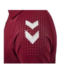 hummel T-Shirt hmlLEAD Functional Poloshirt Dunkelrot/Bordeaux/Rot