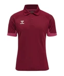 hummel T-Shirt hmlLEAD Functional Poloshirt Dunkelrot/Bordeaux/Rot