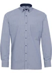 Eterna Langarmhemd Modern Fit mit Tasche Dunkelblau/Blau/Hellblau