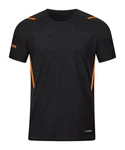 Jako T-Shirt Challenge Freizeit Schwarz/Orange/Dunkelgrau