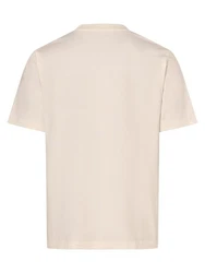 Marc O'Polo T-Shirt mit Label-Stickerei Beige/Khaki/Rot
