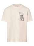 Marc O'Polo T-Shirt mit Label-Stickerei Beige/Khaki/Rot