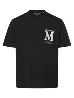 Marc O'Polo T-Shirt mit Label-Stickerei Rot/Rosa/Schwarz/Gelb/Braun
