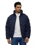 Denim Distriqt Herren Winterjacke Bomberjacke Dunkelblau/Blau/Hellblau
