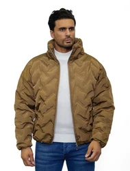 Denim Distriqt Herren Winterjacke Bomberjacke Braun/Khaki/Beige