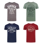 riverso Herren T-Shirt RIVLeon Regular Fit Kurzarm Print Tee Shirt Dunkelgrün/Mischfarben/Dunkelrot/Lila riverso Herren T-Shirt RIVLeon Regular Fit Kurzarm Print Tee Shirt Dunkelgrün/Mischfarben/Dunkelrot/Lila