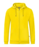 Jako Sweatjacke Organic Kapuzenjacke Gelb