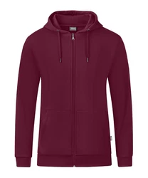 Jako Sweatjacke Organic Kapuzenjacke Dunkelrot/Lila/Rosa/Bordeaux
