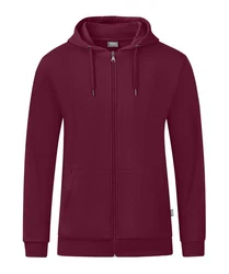 Jako Sweatjacke Organic Kapuzenjacke Dunkelrot/Lila/Rosa/Bordeaux