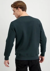 Alpha Industries Sweatshirt Basic Sweater Hellblau/Dunkelgrün/Blau