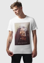 MisterTee T-Shirt Bob Marley Smoke Tee Weiß/Grau/Blau/Schwarz/Hellgrau/Lila/Rosa