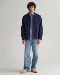 Gant Langarmhemd REG POPLIN STRIPE SHIRT Blau/Hellblau/Dunkelblau