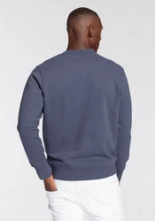 DELMAO Sweatshirt Rundhals Dunkelblau/Grau/Blau