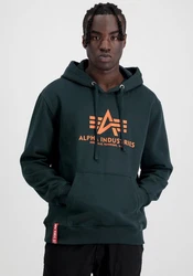 Alpha Industries Kapuzenpullover Basic Hoodie Herren Hellblau/Dunkelblau/Rot/Blau/Dunkelgrün/Grün