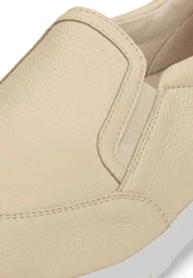 Vitaform Herrenschuhe Slipper Hirschleder Beige/Khaki