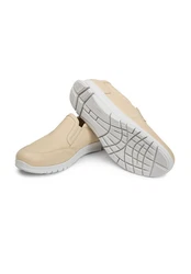 Vitaform Herrenschuhe Slipper Hirschleder Beige/Khaki