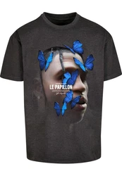 Mister Tee Herren Le Papillon Tee Dunkelblau/Dunkelgrau/Rot/Gelb/Blau/Grau/Lila