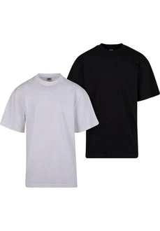 URBAN CLASSICS T-Shirt Urban Classics Herren Tall Tee (2-Pack) Dunkelgrau/Schwarz/Grau